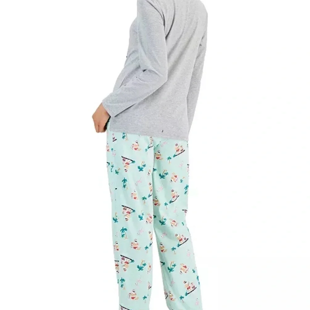 New Family Pajamas Matching Women's Tropical Santa Mix It Family Pajama Set
